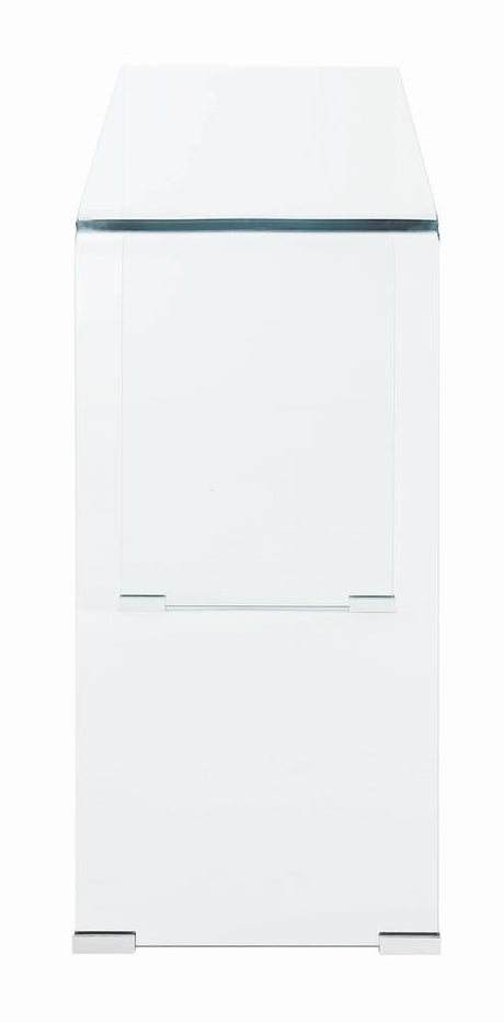 Ripley Clear Rectangular Sofa Table by Coaster at Eve Furniture