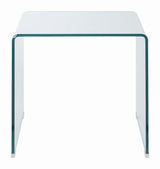 Ripley Clear Square End Table by Coaster at Eve Furniture