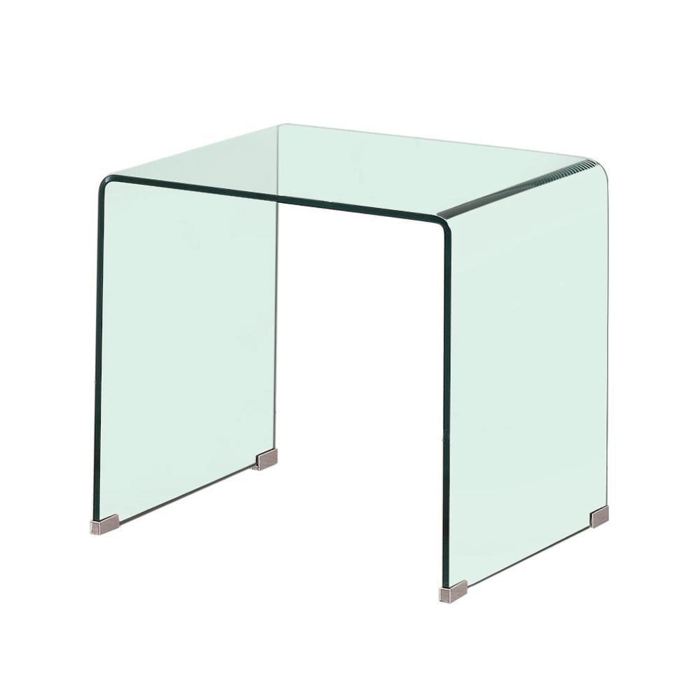 Ripley Clear Square End Table by Coaster at Eve Furniture