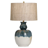 Ripley Gourd Blue Table Lamp by Crestview at Eve Furniture