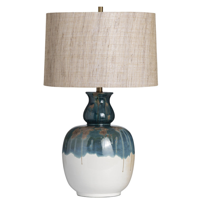 Ripley Gourd Blue Table Lamp by Crestview at Eve Furniture