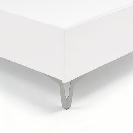 Ripple White California King Led Panel Bed by Homelegance at Eve Furniture