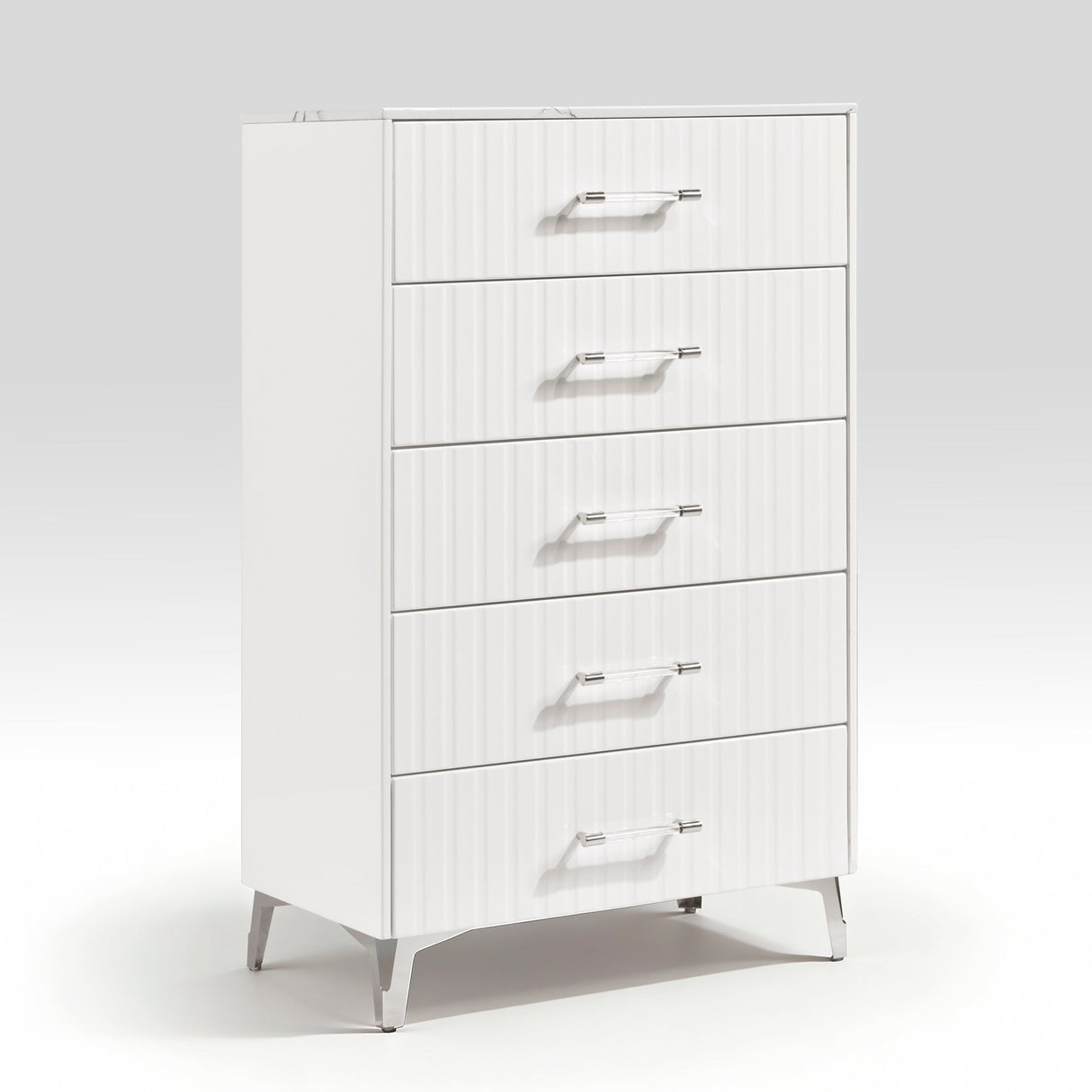 Ripple White Chest by Homelegance at Eve Furniture