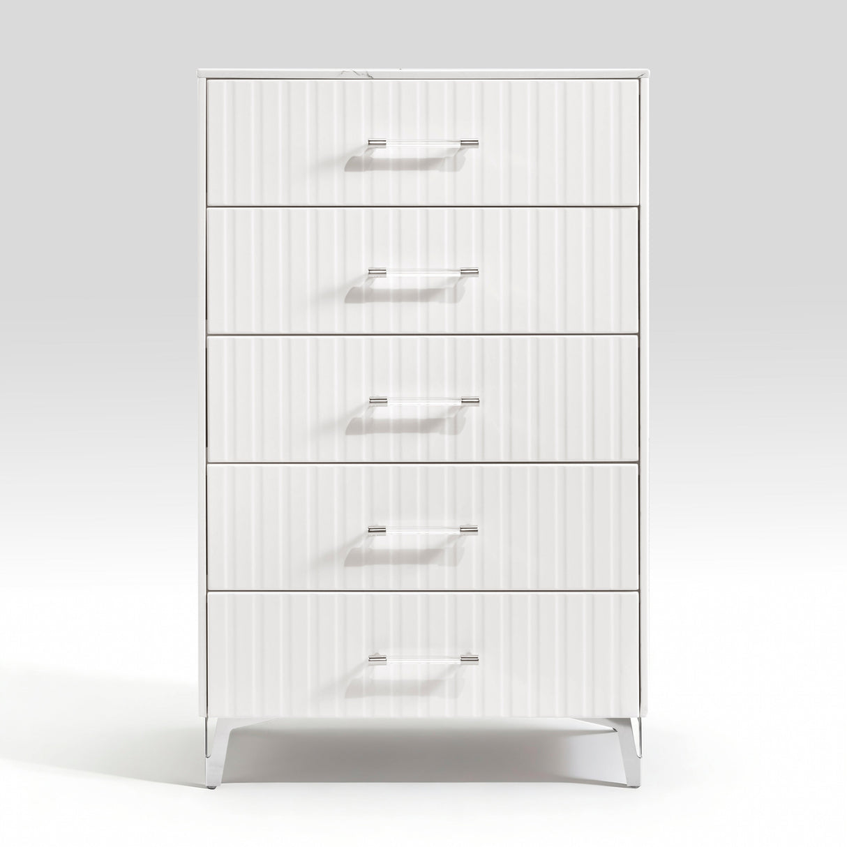 Ripple White Chest by Homelegance at Eve Furniture