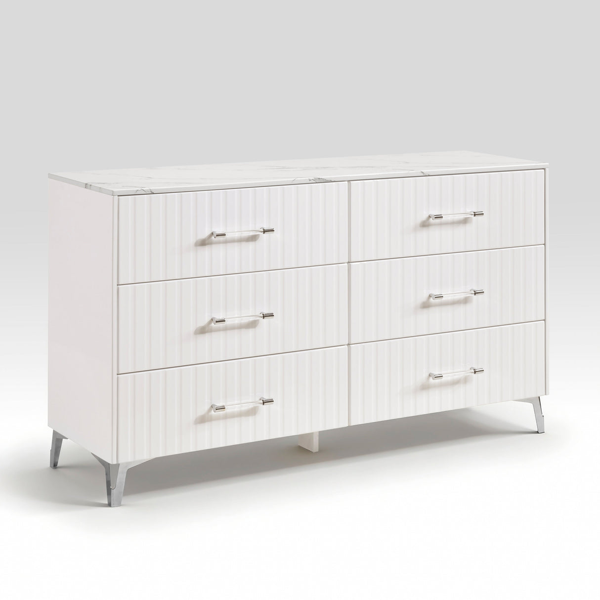Ripple White Dresser by Homelegance at Eve Furniture