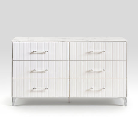 Ripple White Dresser by Homelegance at Eve Furniture