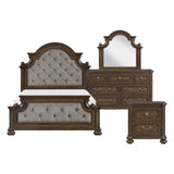 Ripple White Eastern King Bed by Homelegance at Eve Furniture