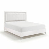 Ripple White Eastern King Bed by Homelegance at Eve Furniture