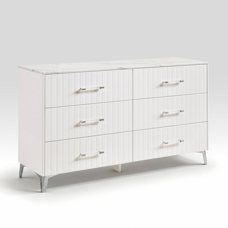 Ripple White Led Panel Bedroom Set by Homelegance at Eve Furniture