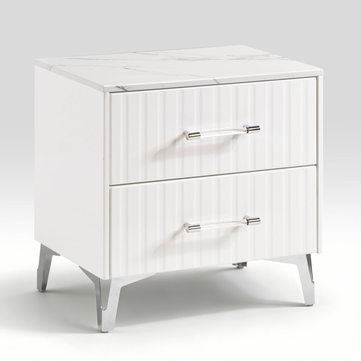 Ripple White Led Panel Bedroom Set by Homelegance at Eve Furniture