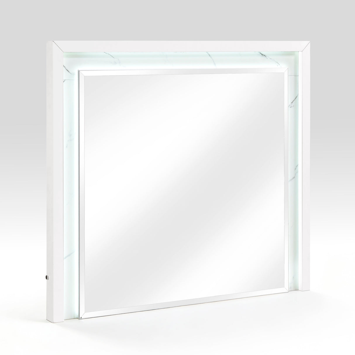 Ripple White Led Panel Bedroom Set by Homelegance at Eve Furniture