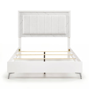 Ripple White Led Panel Bedroom Set by Homelegance at Eve Furniture