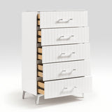 Ripple White Led Panel Bedroom Set by Homelegance at Eve Furniture