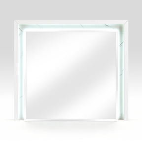 Ripple White Mirror by Homelegance at Eve Furniture