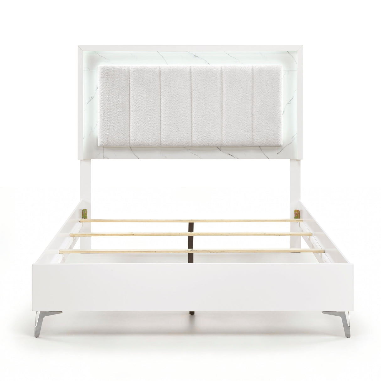 Ripple White Queen Bed by Homelegance at Eve Furniture