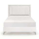 Ripple White Queen Bed by Homelegance at Eve Furniture