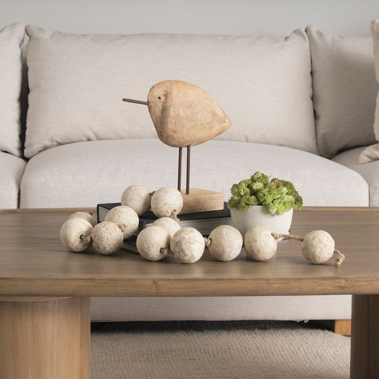 Riri Wooden Bird Decorative Object by Mercana at Eve Furniture