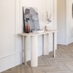 Risan Console Table Whitewashed by Zuomod at Eve Furniture
