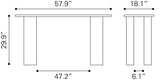 Risan Console Table Whitewashed by Zuomod at Eve Furniture
