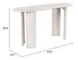 Risan Console Table Whitewashed by Zuomod at Eve Furniture