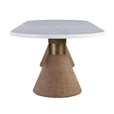 Rishi Rope 120" Oval Dining Table by TOV Furniture at Eve Furniture