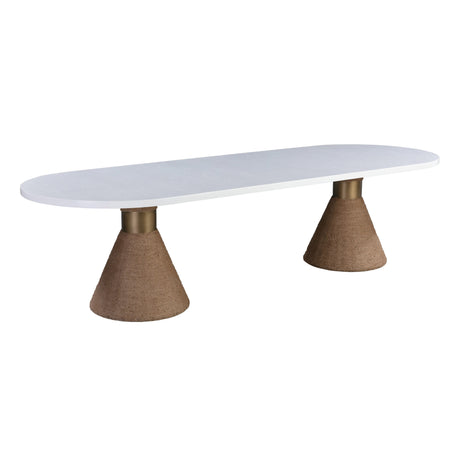 Rishi Rope 120" Oval Dining Table by TOV Furniture at Eve Furniture
