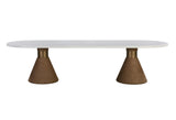 Rishi Rope 120" Oval Dining Table by TOV Furniture at Eve Furniture