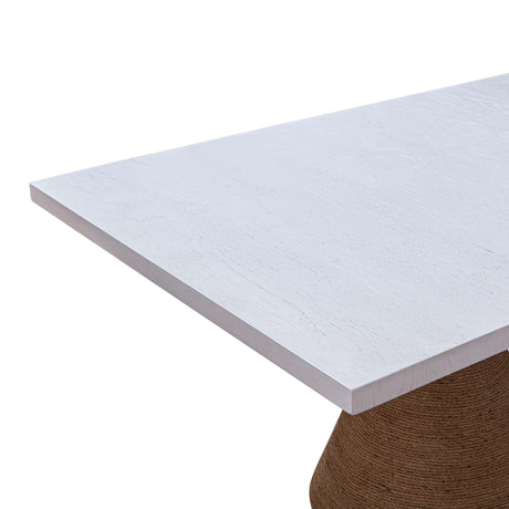 Rishi Rope 120" Rectangular Dining Table by TOV Furniture at Eve Furniture