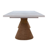 Rishi Rope 120" Rectangular Dining Table by TOV Furniture at Eve Furniture
