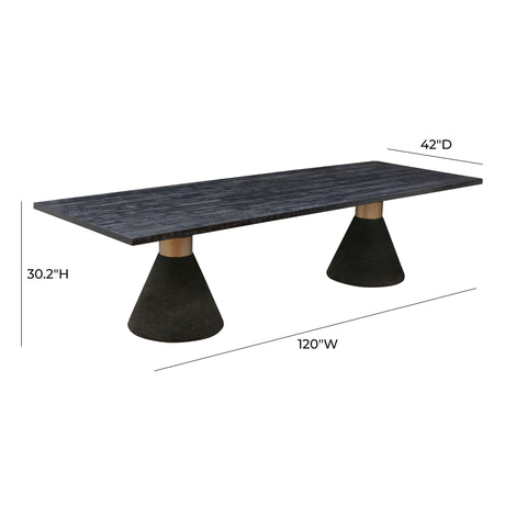 Rishi Rope 120" Rectangular Dining Table by TOV Furniture at Eve Furniture