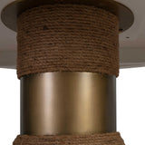 Rishi Rope 48" Round Dining Table by TOV Furniture at Eve Furniture