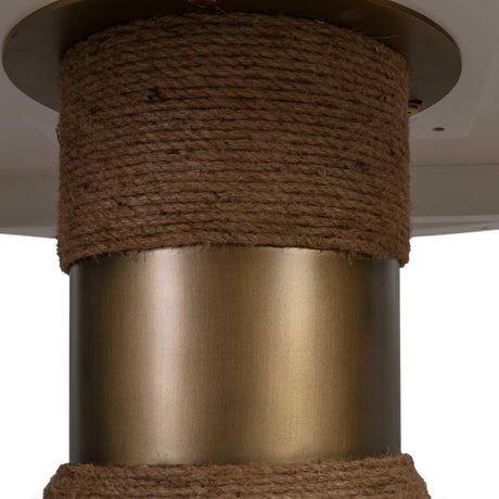 Rishi Rope 48" Round Dining Table by TOV Furniture at Eve Furniture