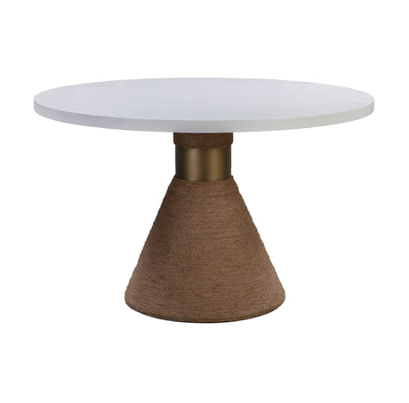Rishi Rope 48" Round Dining Table by TOV Furniture at Eve Furniture