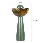 Rising Green Resin Table Lamp by TOV Furniture at Eve Furniture