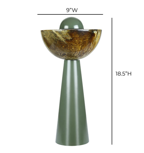Rising Green Resin Table Lamp by TOV Furniture at Eve Furniture
