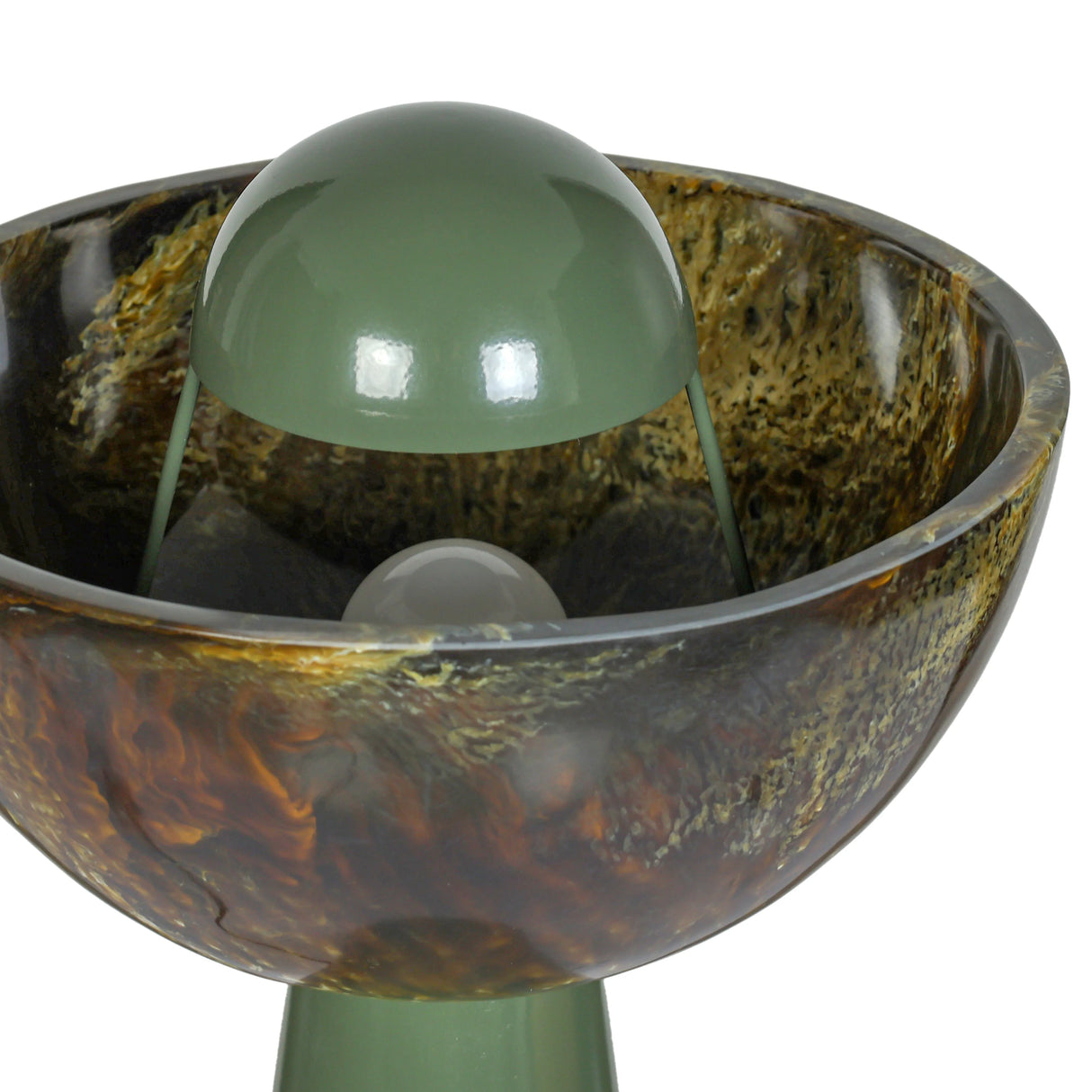 Rising Green Resin Table Lamp by TOV Furniture at Eve Furniture