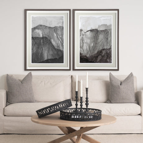 Rising Ridge I by Mercana Studio a Hand Embellished Textured Framed Art Print Matted under Glass by Mercana at Eve Furniture