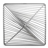 Risley 8L x 8W Gray Metal Triangular Decorative Object by Mercana at Eve Furniture