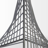 Risley 8L x 8W Gray Metal Triangular Decorative Object by Mercana at Eve Furniture