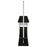 Risley Dark Charcoal 2-door Circular LED Home Bar with Wine Storage by Coaster at Eve Furniture