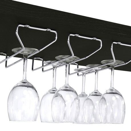 Risley Dark Charcoal 2-door Circular LED Home Bar with Wine Storage by Coaster at Eve Furniture