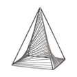 Risley Gray Metal Triangular Decorative Object by Mercana at Eve Furniture