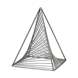 Risley Gray Metal Triangular Decorative Object by Mercana at Eve Furniture