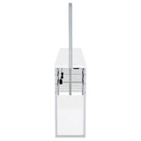 Risley White High Gloss 2-door Circular LED Home Bar with Wine Storage by Coaster at Eve Furniture