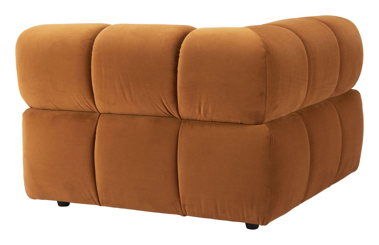 Rist Corner Chair Brown by Zuomod at Eve Furniture