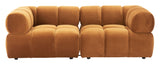 Rist Corner Chair Brown by Zuomod at Eve Furniture