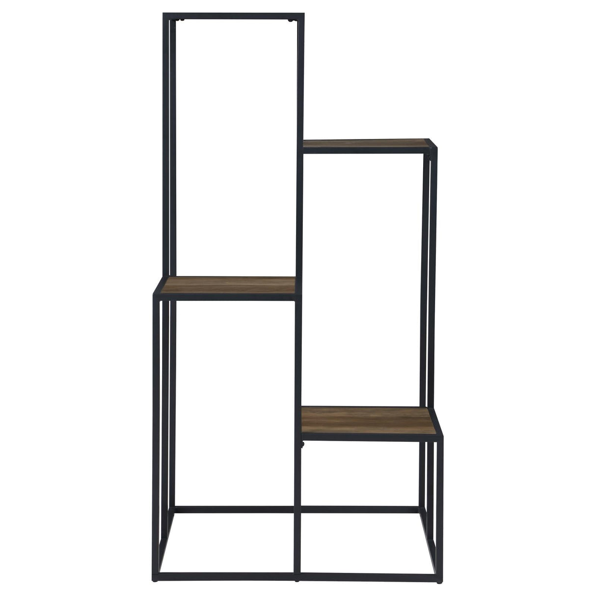 Rito Rustic Brown/Black 4-Tier Display Shelf