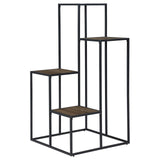 Rito Rustic Brown/Black 4-Tier Display Shelf by Coaster at Eve Furniture