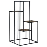 Rito Rustic Brown/Black 4-Tier Display Shelf by Coaster at Eve Furniture