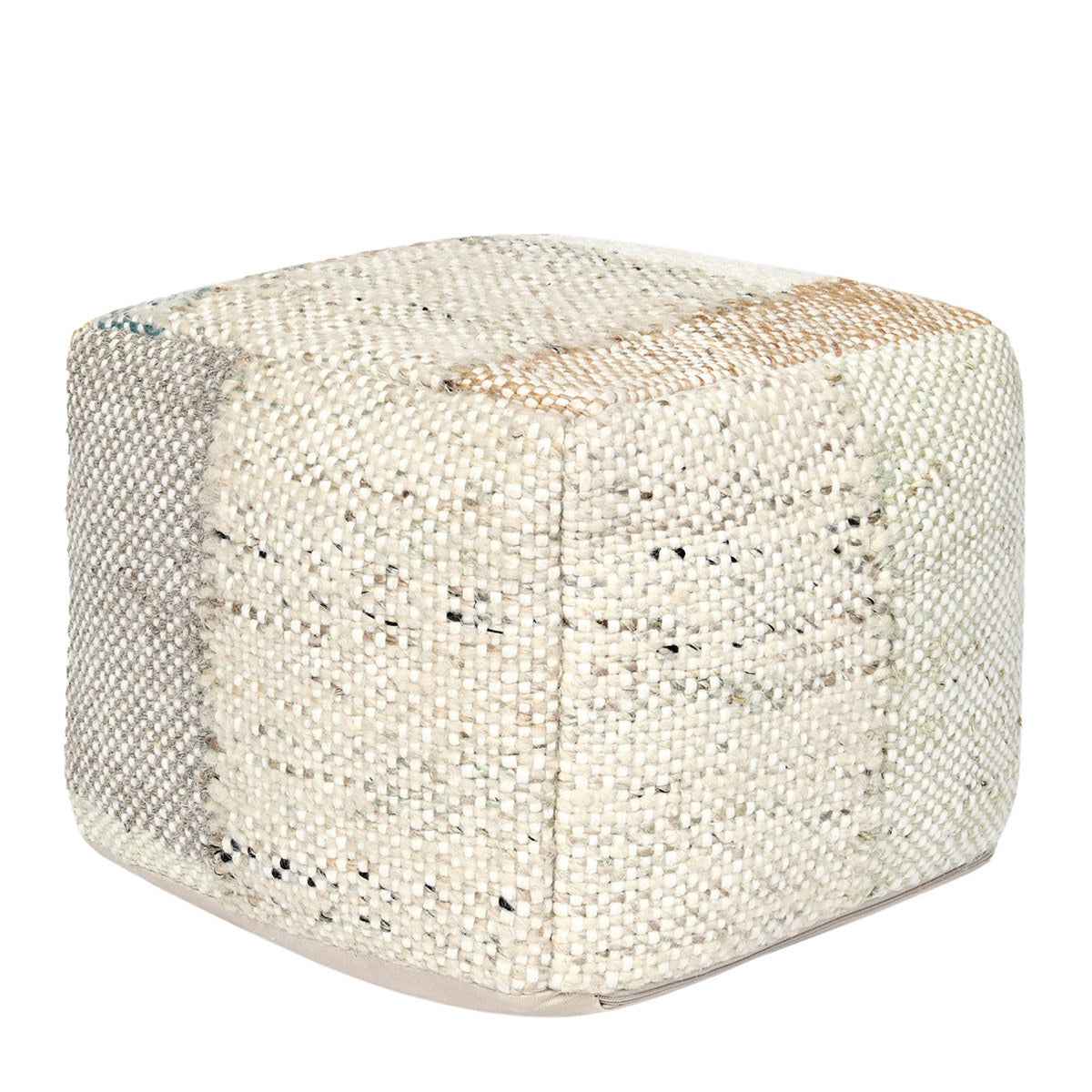 Ritsa Multi 18x18x14 Pouf by Classic Home at Eve Furniture